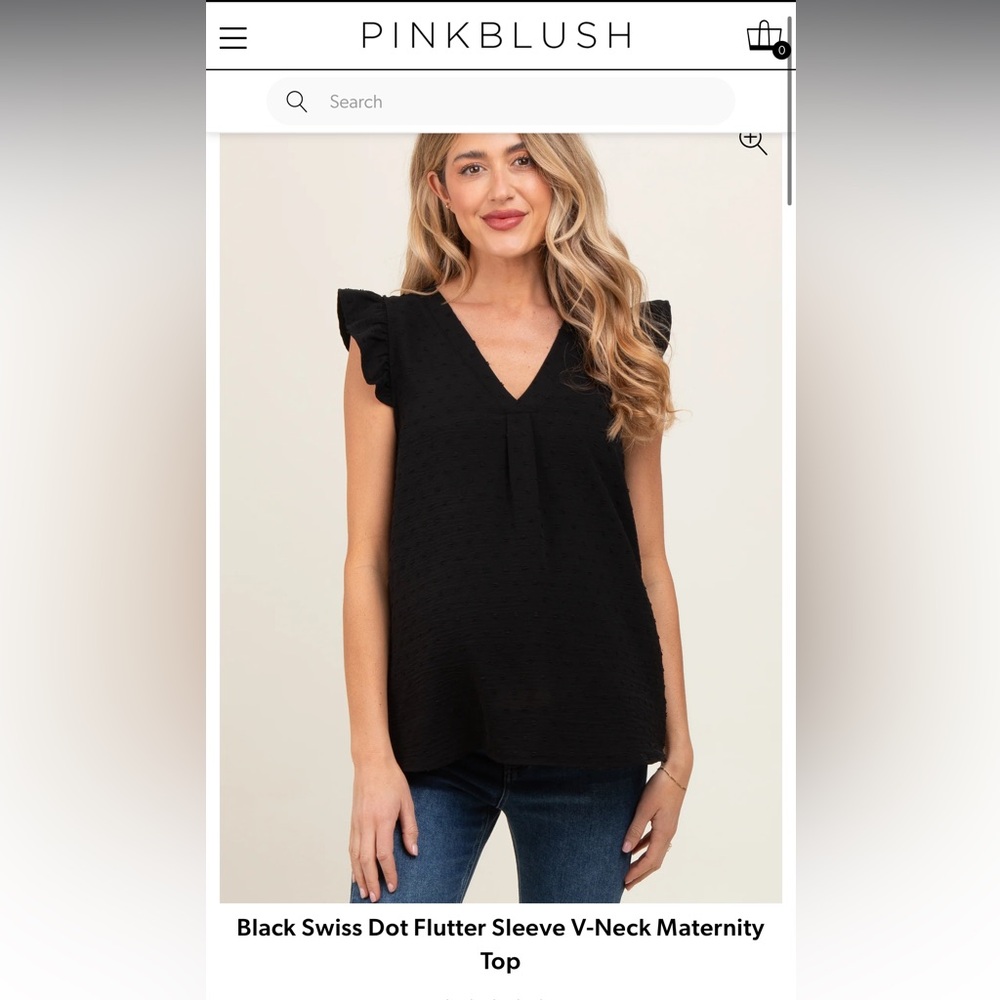 Flutter Sleeve Maternity Top